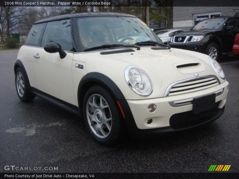 Pepper White / Cordoba Beige 2006 Mini Cooper S Hardtop