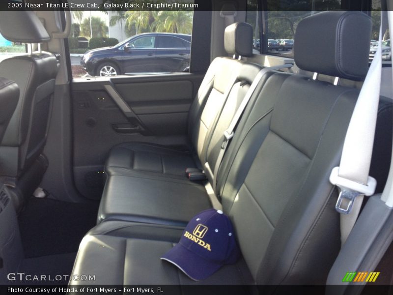 Galaxy Black / Graphite/Titanium 2005 Nissan Titan LE Crew Cab