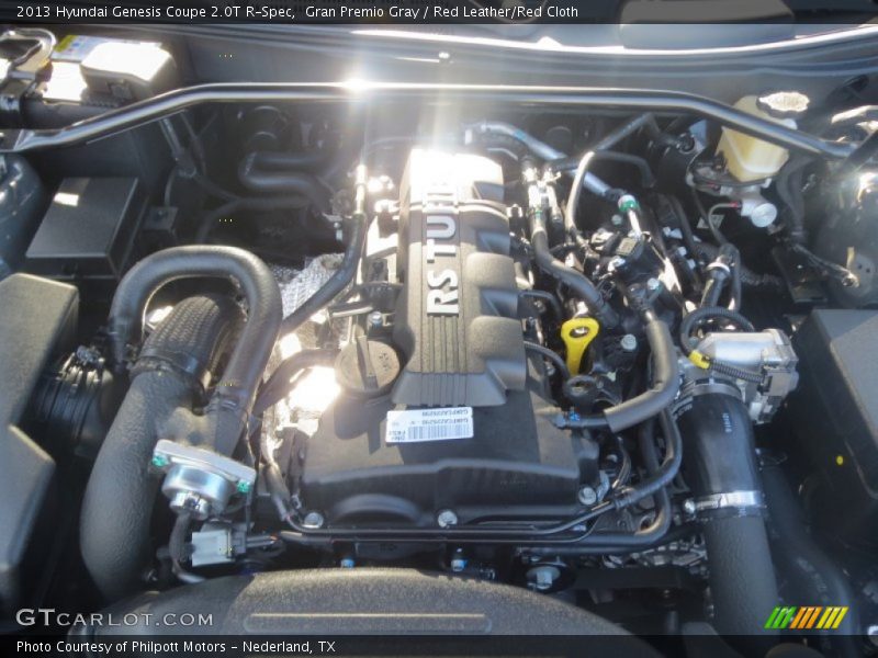  2013 Genesis Coupe 2.0T R-Spec Engine - 2.0 Liter Twin-Scroll Turbocharged DOHC 16-Valve Dual-CVVT 4 Cylinder
