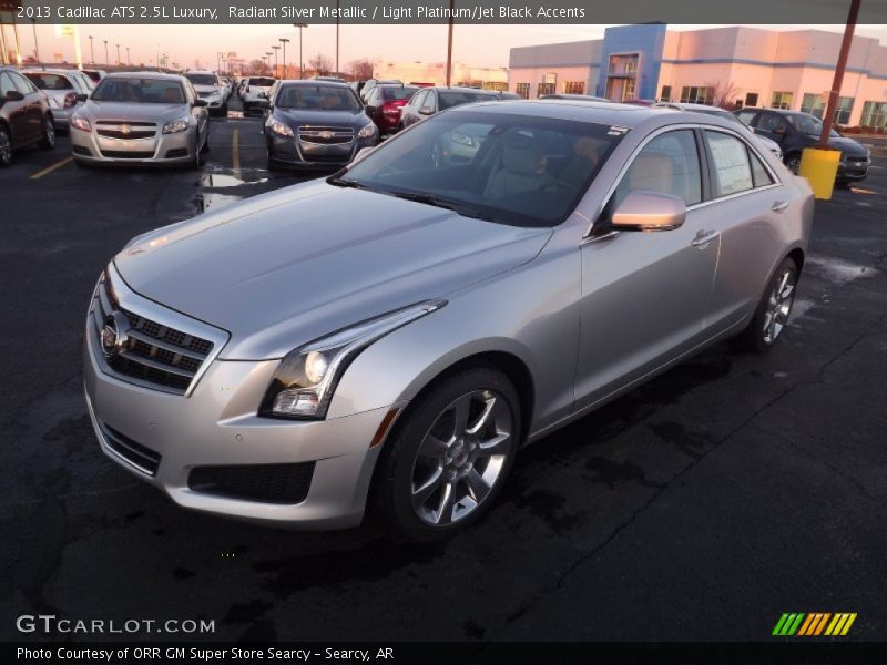 Radiant Silver Metallic / Light Platinum/Jet Black Accents 2013 Cadillac ATS 2.5L Luxury