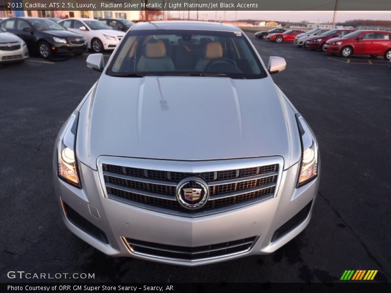 Radiant Silver Metallic / Light Platinum/Jet Black Accents 2013 Cadillac ATS 2.5L Luxury