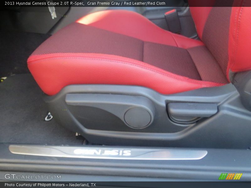 Gran Premio Gray / Red Leather/Red Cloth 2013 Hyundai Genesis Coupe 2.0T R-Spec