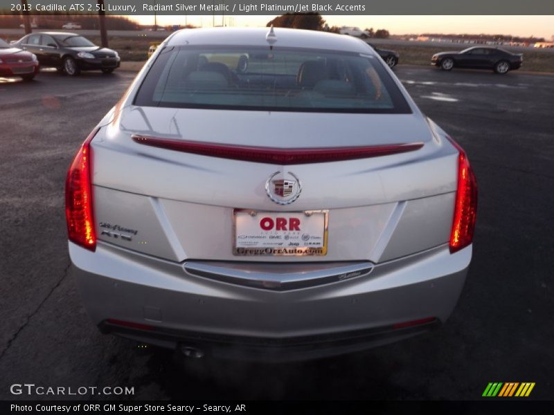 Radiant Silver Metallic / Light Platinum/Jet Black Accents 2013 Cadillac ATS 2.5L Luxury