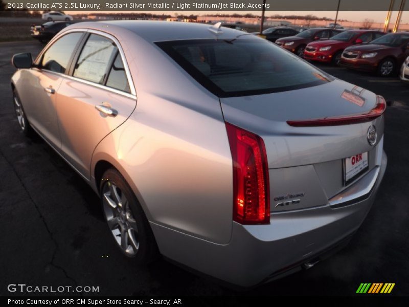 Radiant Silver Metallic / Light Platinum/Jet Black Accents 2013 Cadillac ATS 2.5L Luxury