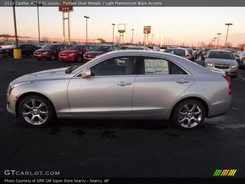 Radiant Silver Metallic / Light Platinum/Jet Black Accents 2013 Cadillac ATS 2.5L Luxury