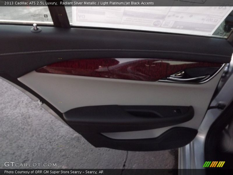 Radiant Silver Metallic / Light Platinum/Jet Black Accents 2013 Cadillac ATS 2.5L Luxury