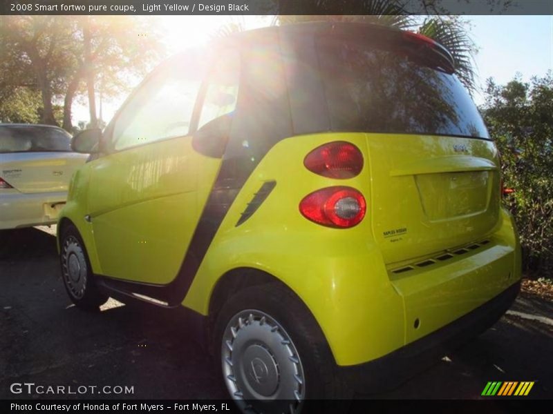 Light Yellow / Design Black 2008 Smart fortwo pure coupe