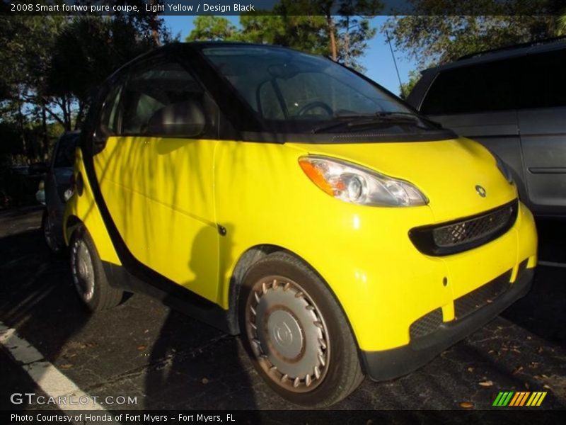 Light Yellow / Design Black 2008 Smart fortwo pure coupe