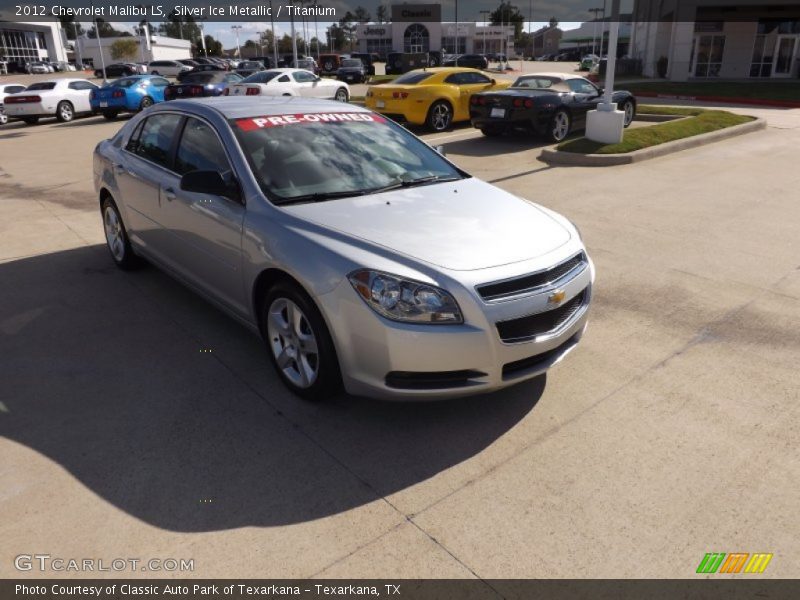 Silver Ice Metallic / Titanium 2012 Chevrolet Malibu LS