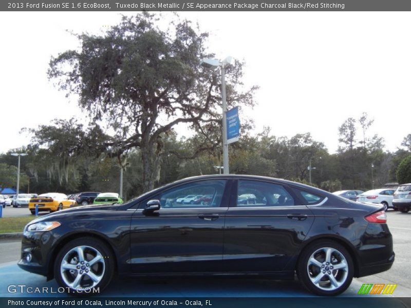 Tuxedo Black Metallic / SE Appearance Package Charcoal Black/Red Stitching 2013 Ford Fusion SE 1.6 EcoBoost
