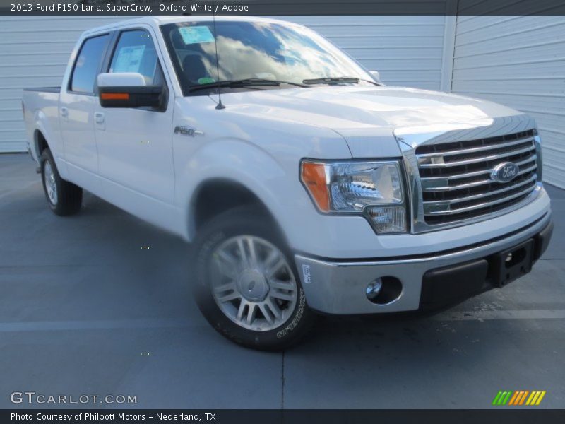 Oxford White / Adobe 2013 Ford F150 Lariat SuperCrew