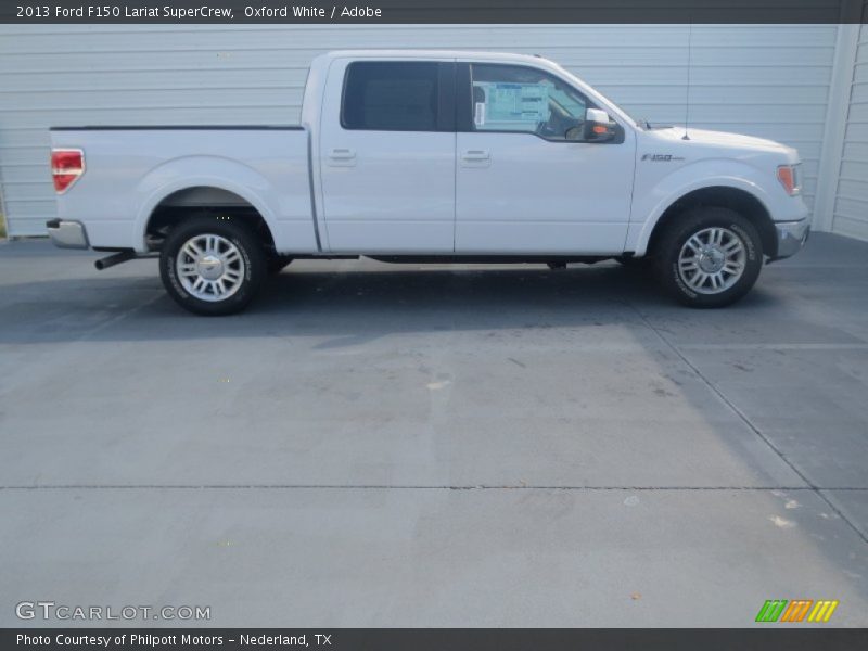 Oxford White / Adobe 2013 Ford F150 Lariat SuperCrew