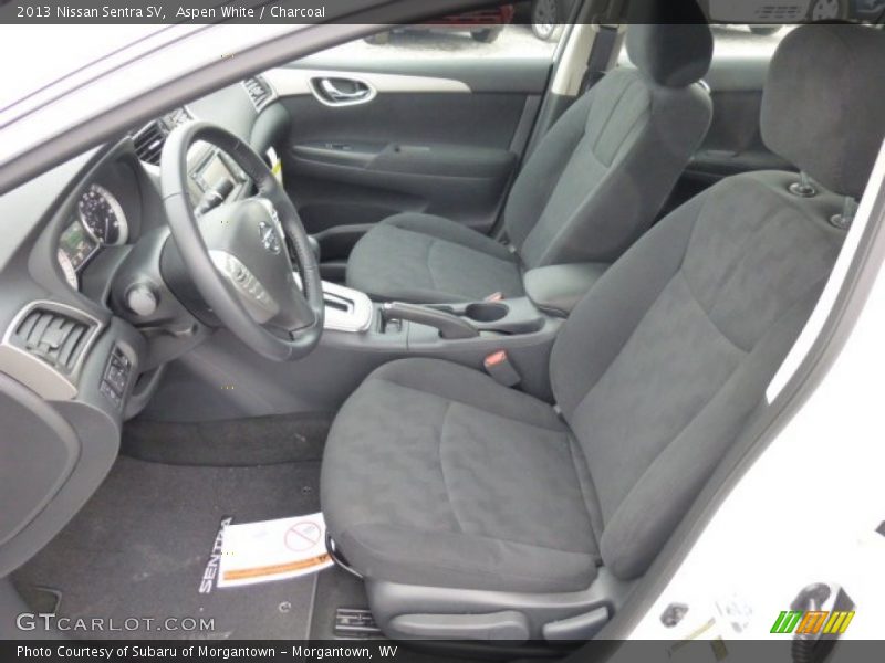 Front Seat of 2013 Sentra SV