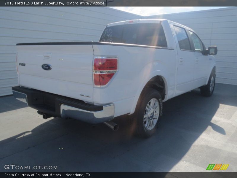 Oxford White / Adobe 2013 Ford F150 Lariat SuperCrew