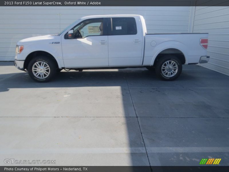 Oxford White / Adobe 2013 Ford F150 Lariat SuperCrew