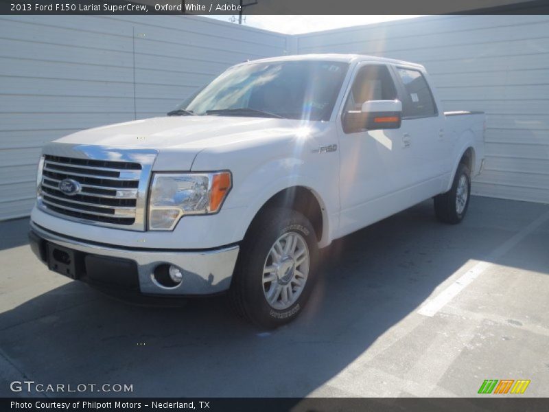 Oxford White / Adobe 2013 Ford F150 Lariat SuperCrew
