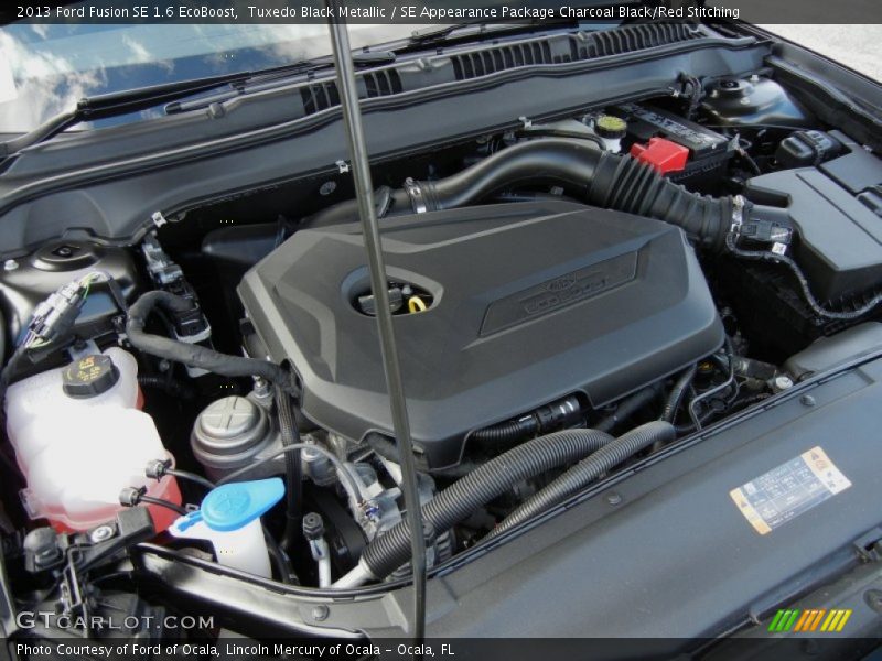 Tuxedo Black Metallic / SE Appearance Package Charcoal Black/Red Stitching 2013 Ford Fusion SE 1.6 EcoBoost