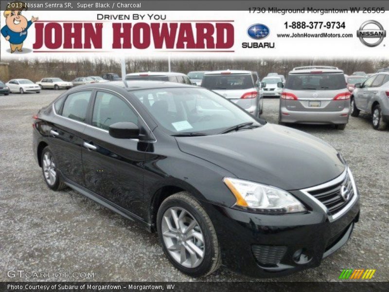 Super Black / Charcoal 2013 Nissan Sentra SR