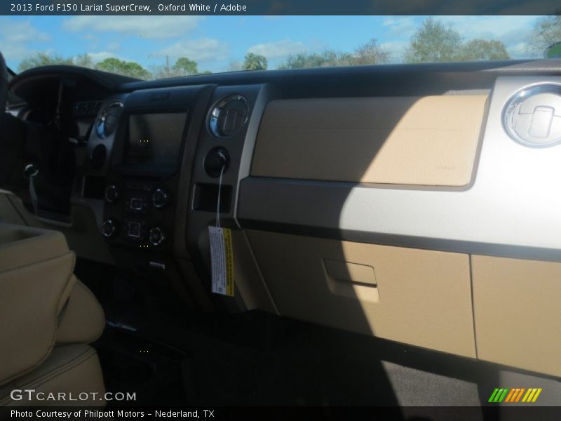 Oxford White / Adobe 2013 Ford F150 Lariat SuperCrew