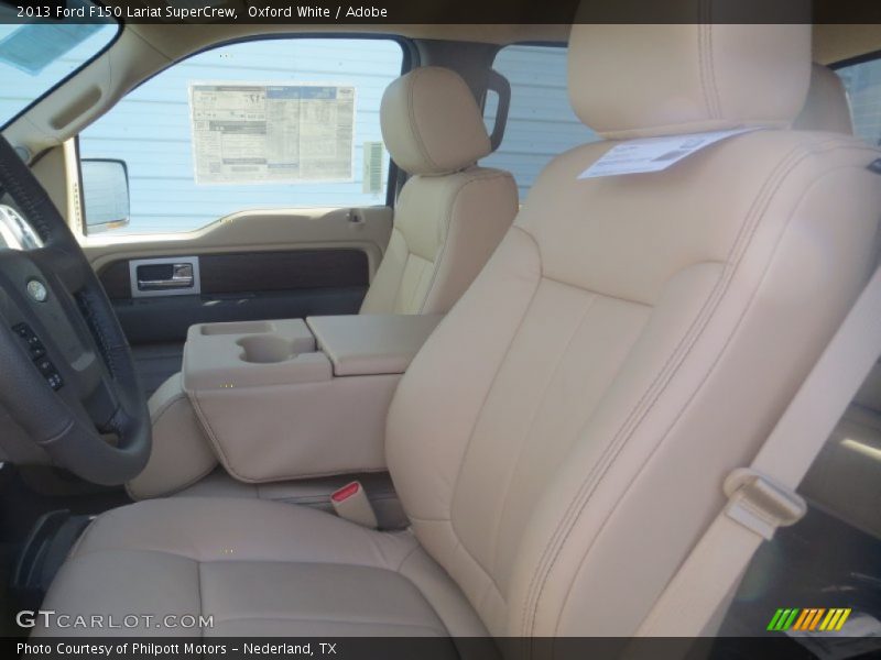 Oxford White / Adobe 2013 Ford F150 Lariat SuperCrew