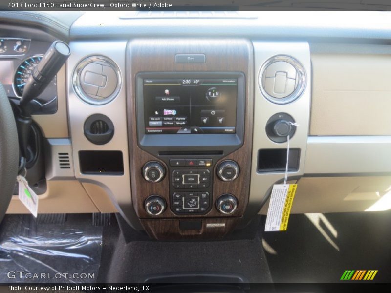 Oxford White / Adobe 2013 Ford F150 Lariat SuperCrew