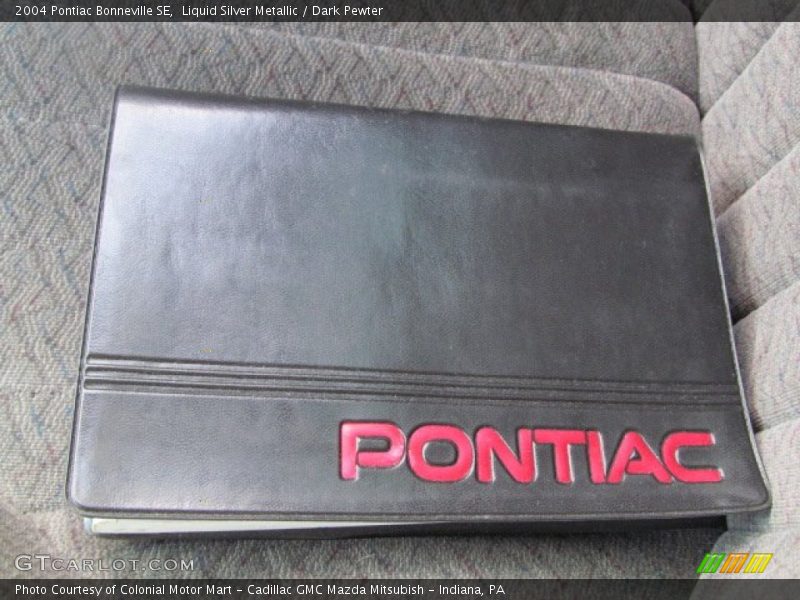 Books/Manuals of 2004 Bonneville SE