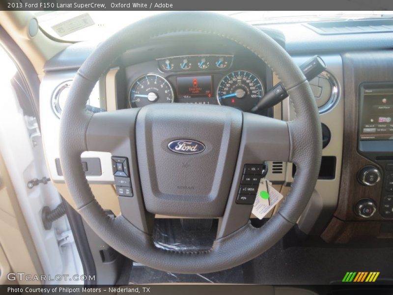 Oxford White / Adobe 2013 Ford F150 Lariat SuperCrew