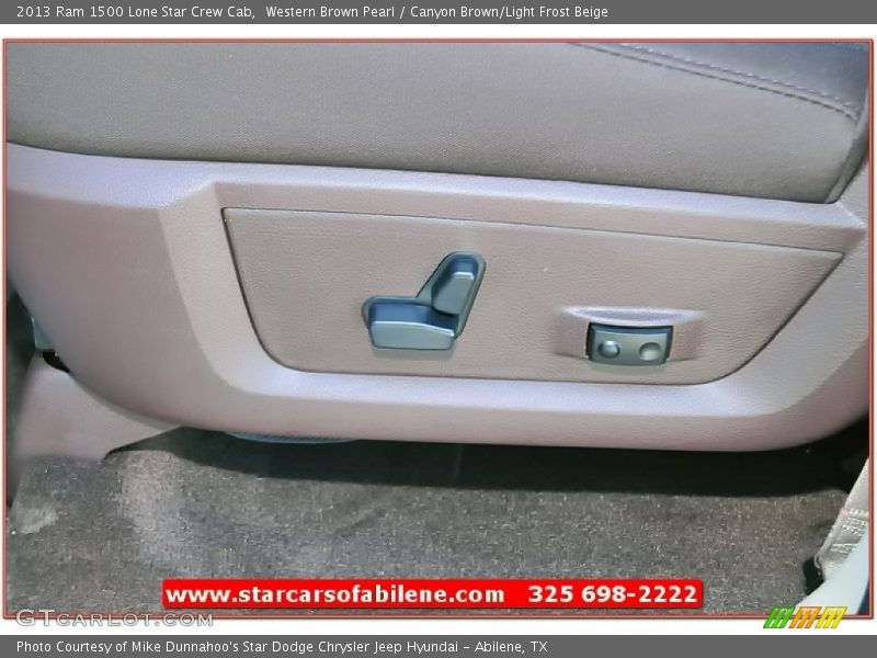 Western Brown Pearl / Canyon Brown/Light Frost Beige 2013 Ram 1500 Lone Star Crew Cab