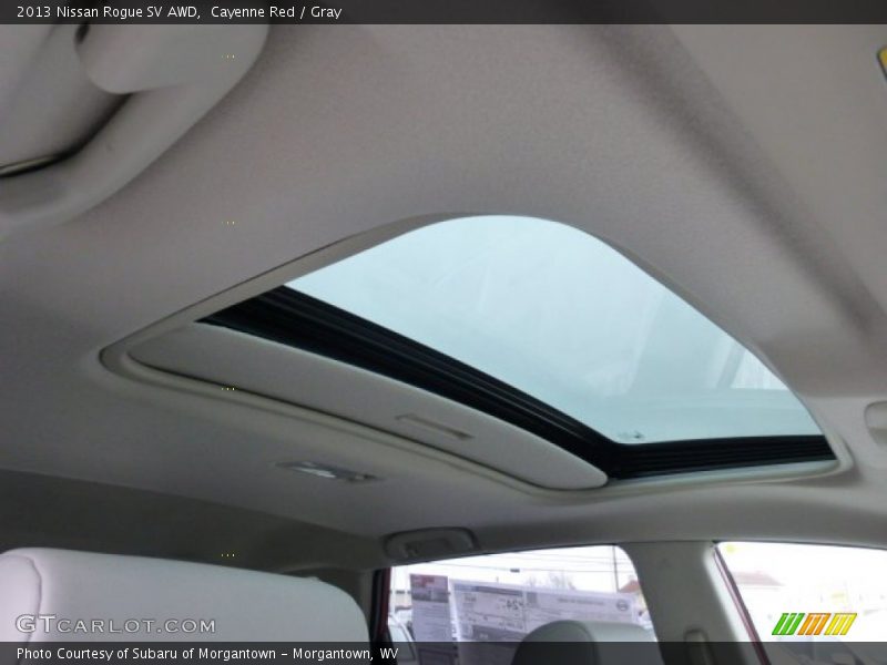 Cayenne Red / Gray 2013 Nissan Rogue SV AWD