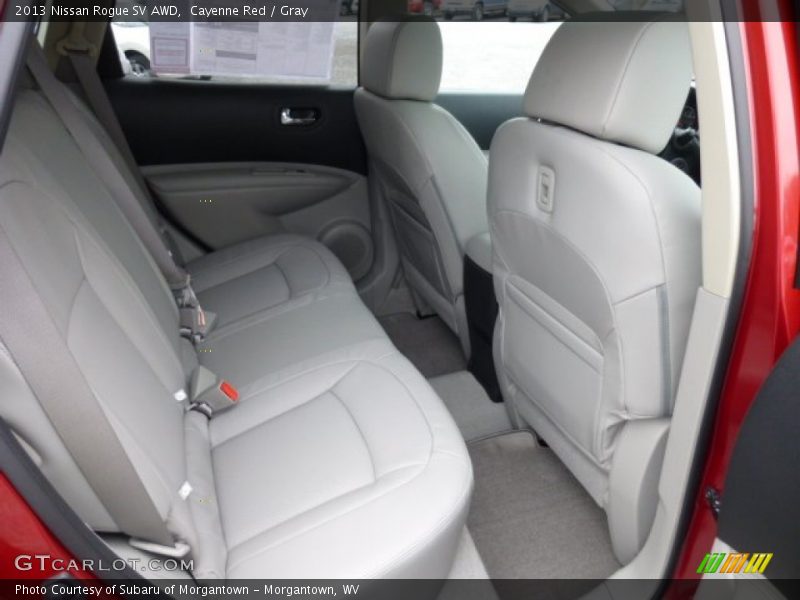 Cayenne Red / Gray 2013 Nissan Rogue SV AWD