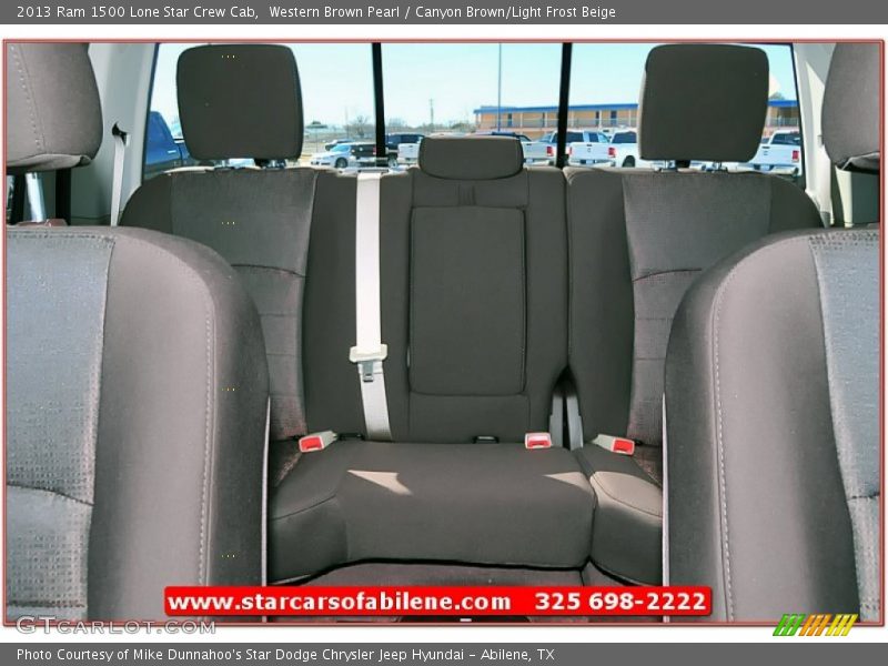 Western Brown Pearl / Canyon Brown/Light Frost Beige 2013 Ram 1500 Lone Star Crew Cab