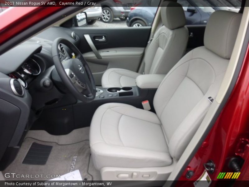 Cayenne Red / Gray 2013 Nissan Rogue SV AWD
