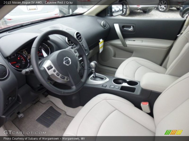 Cayenne Red / Gray 2013 Nissan Rogue SV AWD