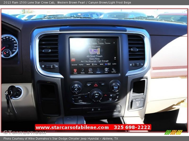 Western Brown Pearl / Canyon Brown/Light Frost Beige 2013 Ram 1500 Lone Star Crew Cab