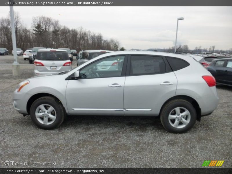 Brilliant Silver / Black 2013 Nissan Rogue S Special Edition AWD