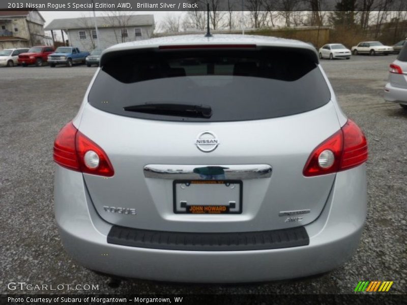 Brilliant Silver / Black 2013 Nissan Rogue S Special Edition AWD