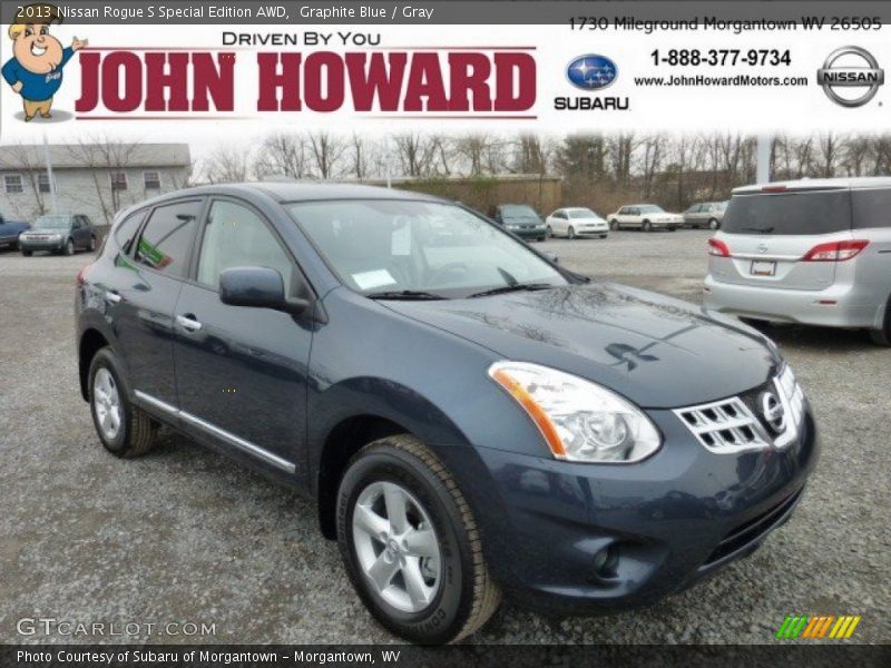 Graphite Blue / Gray 2013 Nissan Rogue S Special Edition AWD