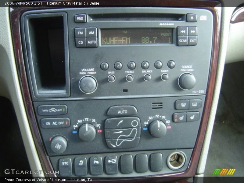 Controls of 2006 S60 2.5T