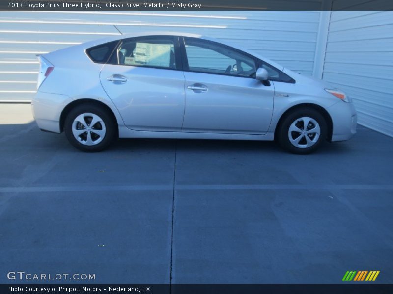 Classic Silver Metallic / Misty Gray 2013 Toyota Prius Three Hybrid