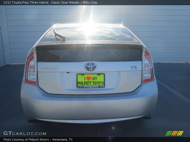 Classic Silver Metallic / Misty Gray 2013 Toyota Prius Three Hybrid