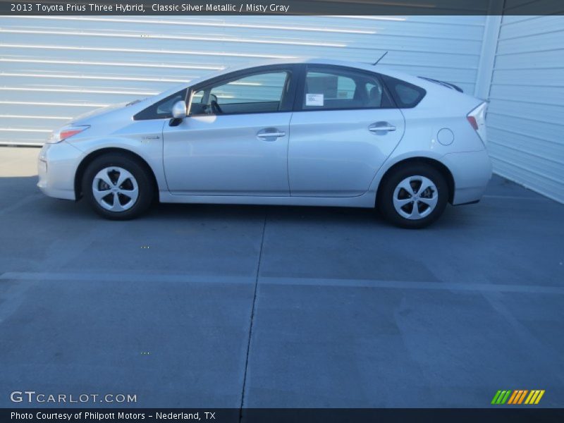 Classic Silver Metallic / Misty Gray 2013 Toyota Prius Three Hybrid
