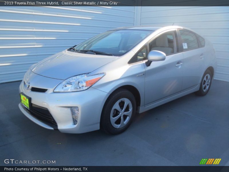 Classic Silver Metallic / Misty Gray 2013 Toyota Prius Three Hybrid