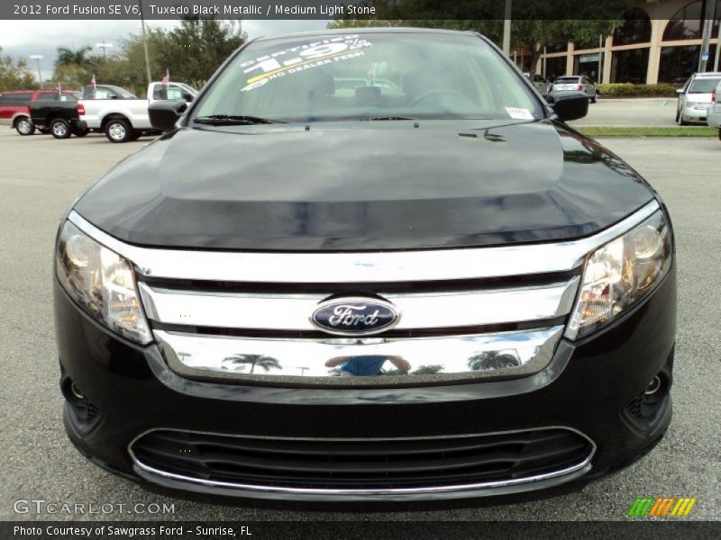 Tuxedo Black Metallic / Medium Light Stone 2012 Ford Fusion SE V6