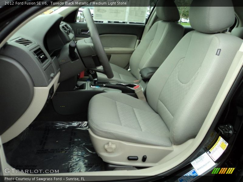 Tuxedo Black Metallic / Medium Light Stone 2012 Ford Fusion SE V6