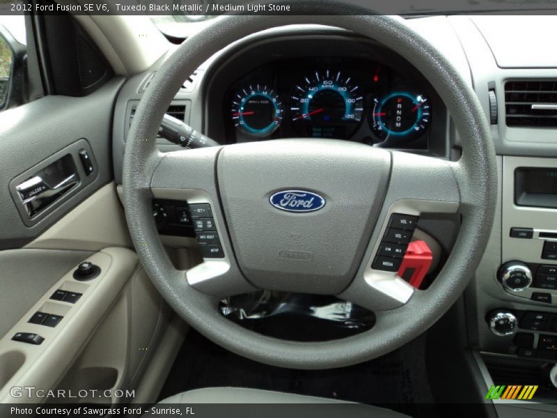 Tuxedo Black Metallic / Medium Light Stone 2012 Ford Fusion SE V6