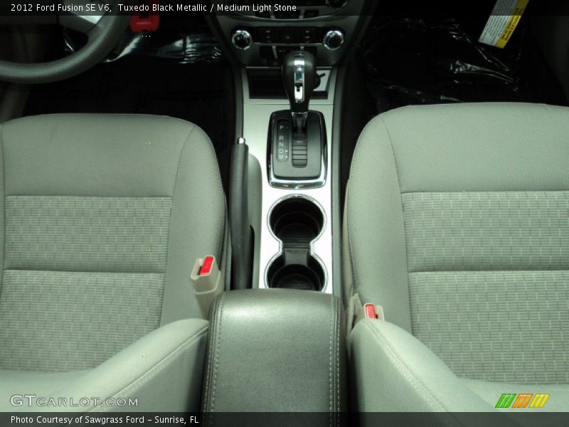 Tuxedo Black Metallic / Medium Light Stone 2012 Ford Fusion SE V6