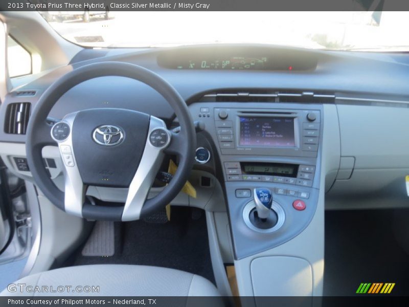 Classic Silver Metallic / Misty Gray 2013 Toyota Prius Three Hybrid