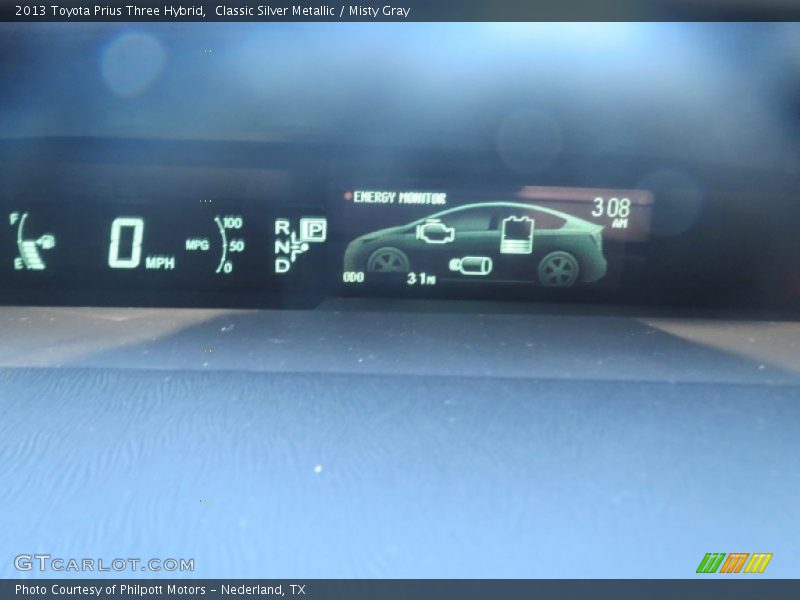 Classic Silver Metallic / Misty Gray 2013 Toyota Prius Three Hybrid