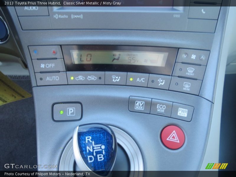 Classic Silver Metallic / Misty Gray 2013 Toyota Prius Three Hybrid