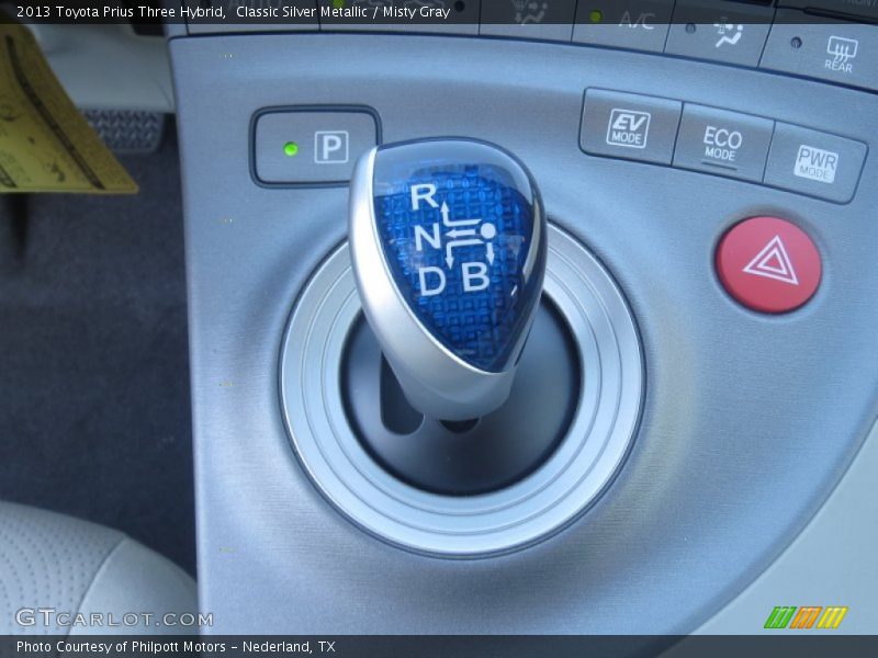Classic Silver Metallic / Misty Gray 2013 Toyota Prius Three Hybrid